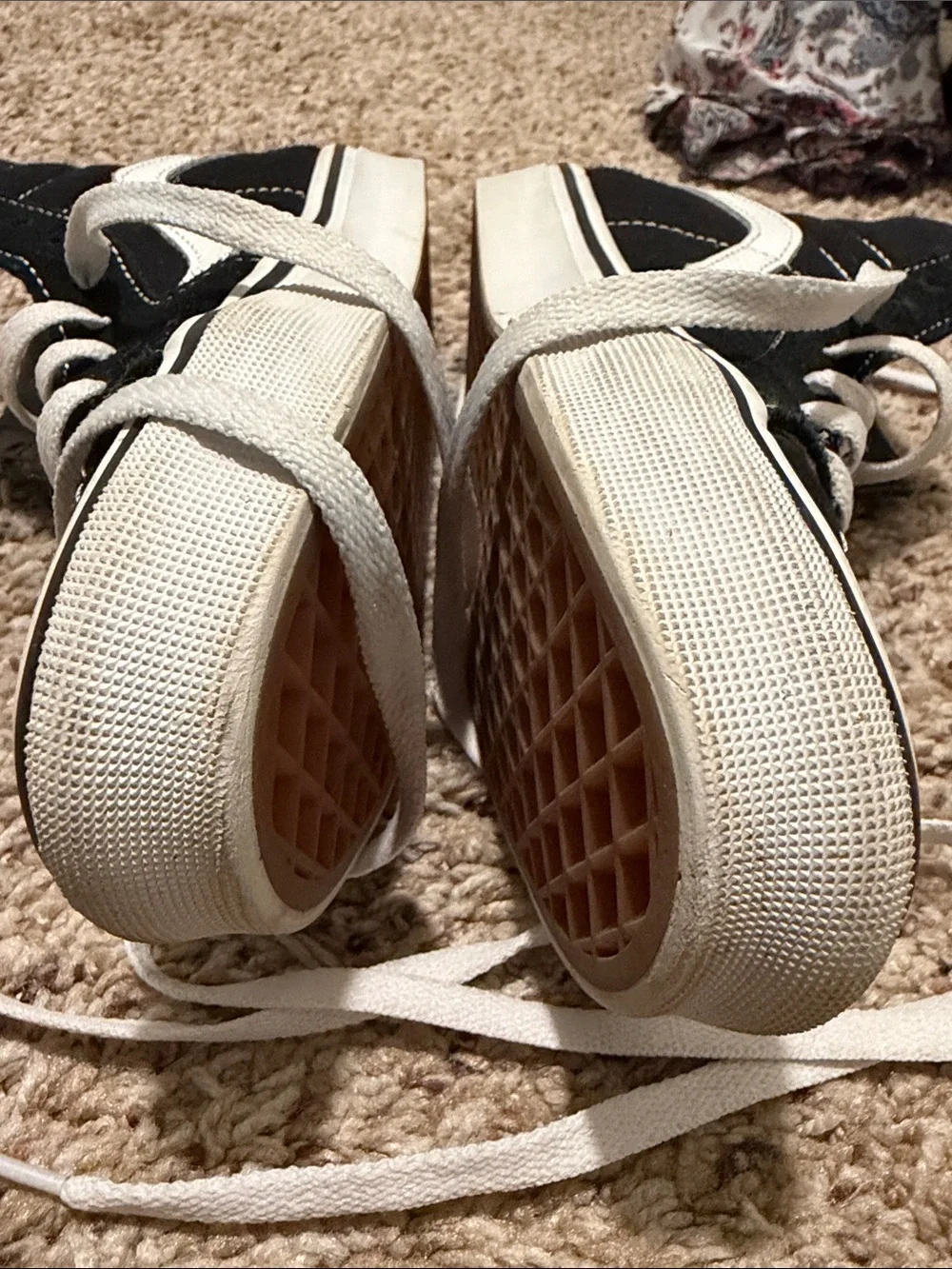 Vans women Black and White High-Top Sneakers